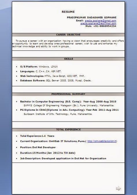 curriculum vitae and resume Sample Template Example ofExcellent - resume samples 2011 curriculum vitae and resume Sample Template Example ofExcellent - resume samples 2011