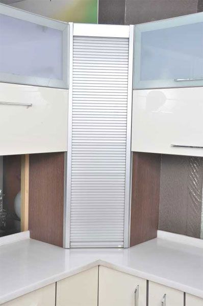 Modular Kitchen Design Inox Decor Pvt Ltd New Delhi Small Modular Kitchen Design Inox Decor Pvt, Rolling Shutter Kitchen Cabinets India