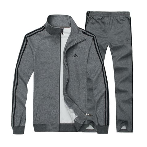 UK Men/'s Tracksuit Sports Suit Set Outwear Sweat Hoodies Long Pants Size M-4XL
