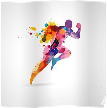 Running Poster by awasaf | Color splash, Running posters, Something to do