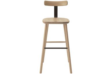 HIROSHIMAスツールHigh ビーチ材+ステンレス/ウレタン樹脂塗装 安心の定価販売 スツールhigh HIROSHIMA ダイニングチェア