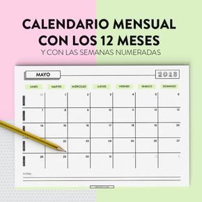 Diseño Y Desarrollo De Apps Diseño Y Desarrollo Web Valencia Organizadores Mensuales Calendarios Mensuales Planificador Mensual Imprimible