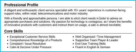 pinterest cv personal profile examples