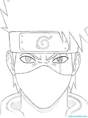 Naruto Kakashi Coloring Page - Google Search | Naruto Sketch Drawing, Naruto Drawings Easy, Naruto Sketch