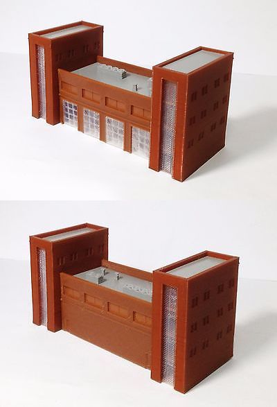 Loading Dock w Goods HO Scale Outland Models Train Railway Layout Platform