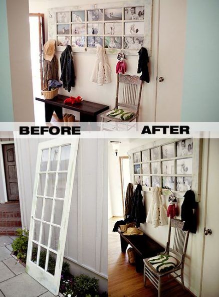 50 Ideas For Old French Door Repurposed Window Frames Doors Diy Projects 50 Ideas For Old French Door Repurposed, Old Wooden Door Coat Rack