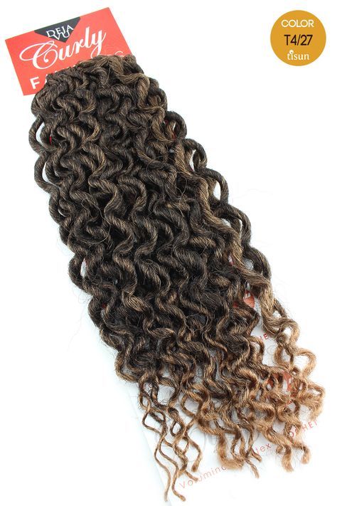 Deja Vu Curly Faux Locs Crochet Braiding Hair Color T4 27 Tipped