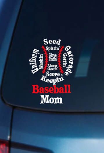 7.5 X 4 in Keen Baseball Mom Car Window Vinyl Decal Sticker 7.5 X 4 in Keen Baseball Mom Car Window Vinyl Decal Sticker