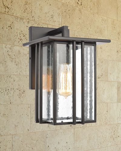 8dmb Radnor 1 Light Outdoor Sconce In Matte Black With Seedy Glass Radnor 1 Light Outdoor Sconce In Matte Blac In 2021 Outdoor Sconces Exterior Light Fixtures Sconces