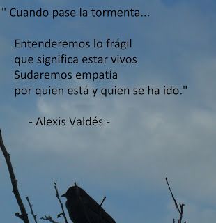 Voces Cuando Pase La Tormenta Alexis Valdés Tormenta Proverbios Arabes Murakami Haruki