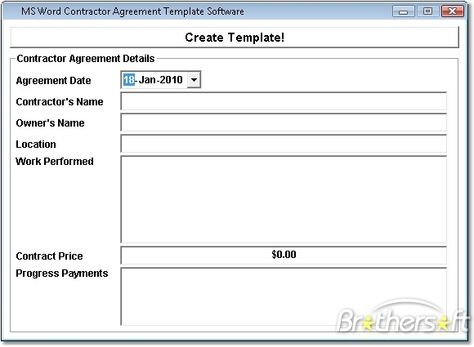 Construction Contract Template Agreement Template Software - contractor agreement template word Construction Contract Template Agreement Template Software - contractor agreement template word