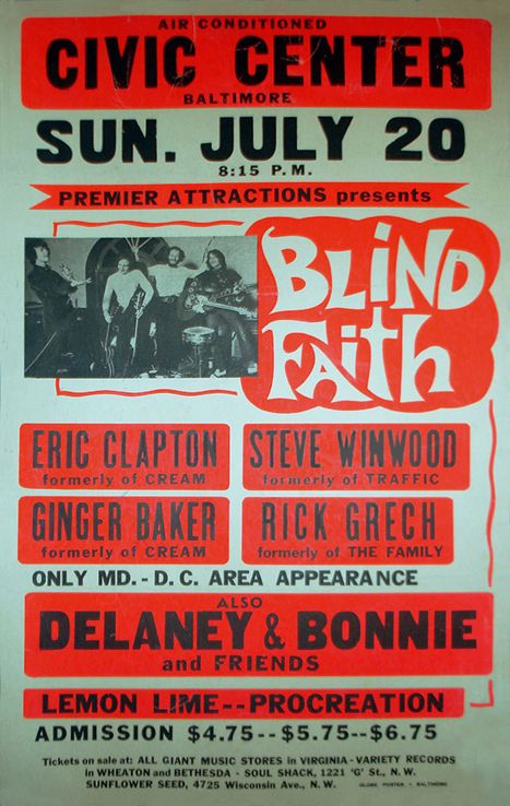 Led Zeppelin Tour Baltimore Civic Center 11X17 Concert Poster Led Zeppelin Tour Baltimore Civic Center 11X17 Concert Poster
