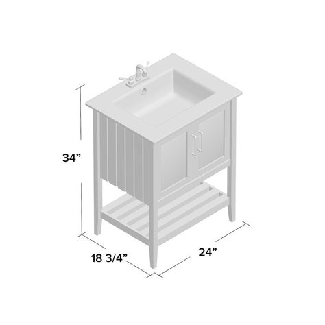 Reynal 24 Single Bathroom Vanity Set
