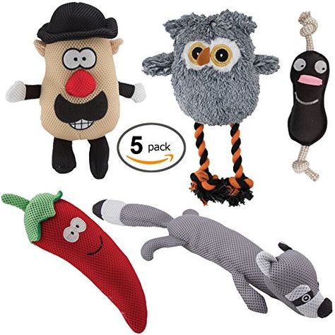 Dawgeee Dog Toys Value 5 Pack For Puppy Small Dogs And Medium Dogs