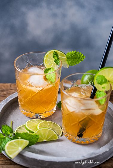 Mocktail Mit Orange Zitronenmelisse Und Pfefferminze Rezept Mundgefuhl Pfefferminze Zitronenmelisse Erfrischende Cocktails