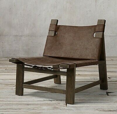 Restoration Hardware Soren Chair Accent In Leather Dark Wood 2021 Chairs Bedroom Lounge Outdoor Restoration Hardware Soren Chair, Restoration Hardware Leather Chair Used
