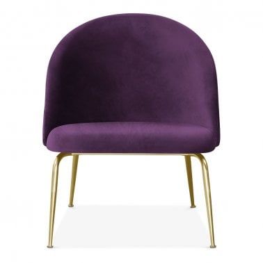 Heather Lounge Chair Velvet Upholstered Purple In 2019 Heather Lounge Chair Velvet Upholstered Purple In 2019