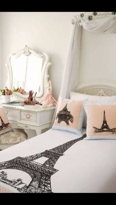 paris inspired bedroom