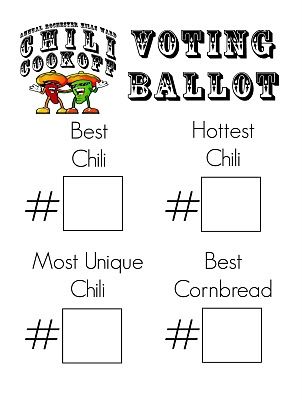 nomination ballot template