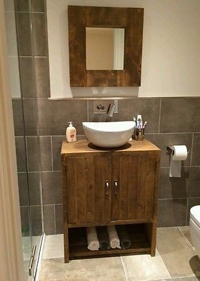 New Solid Wood Rustic Bathroom Under Sink Cabinet Cupboard Storage With Shelf Bathroom Under Sink Cabinet Cupboard Storage Under Sink Cupboard