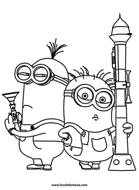 Risultati Immagini Per Disegni Da Colorare E Da Stampare Minions