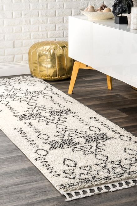 Temara Moroccan Tribal Pendant Tassel Off White Rug White Rug Rugs Area Rugs