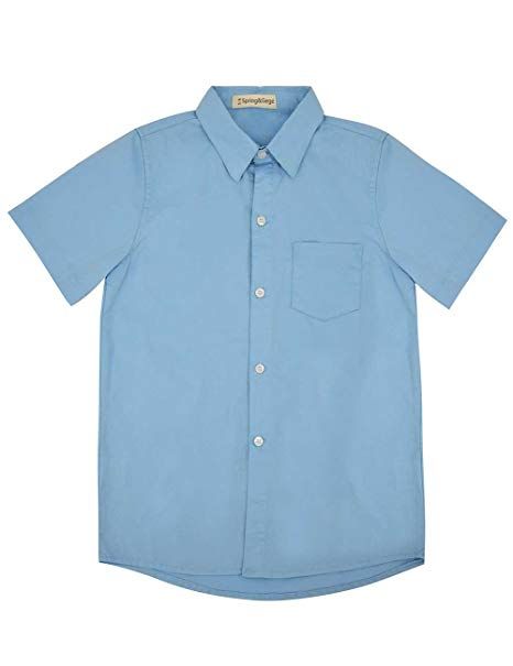Spring/&Gege Boys Cotton Short Sleeve Striped Crew Neck T-Shirt