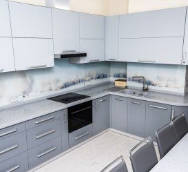 Серая Матовая Кухня Фото Серая Матовая Кухня Фото