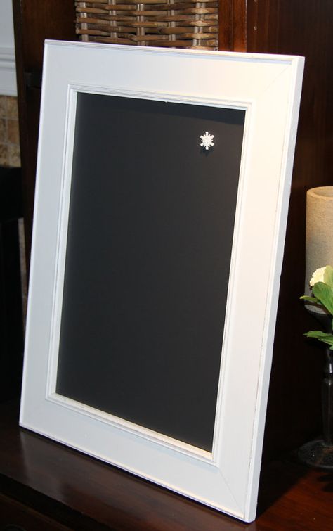 Chalkboard Magnetic Large Vintage Framed White 16 3 4 X 21