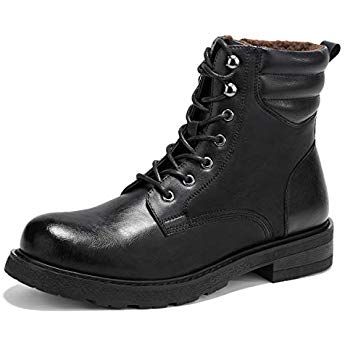 GM GOLAIMAN Mens Combat Boots Lace up Motorcycle Boots