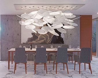 Modern Smoke Grey LED 7 Cluster Custom Any Colors Chandelier Modern Smoke Grey LED 7 Cluster Custom Any Colors Chandelier