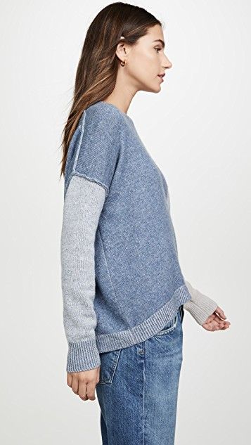 Brochu Walker Ila Colorblock Cashmere Sweater | Cashmere Brochu Walker Ila Colorblock Cashmere Sweater | Cashmere