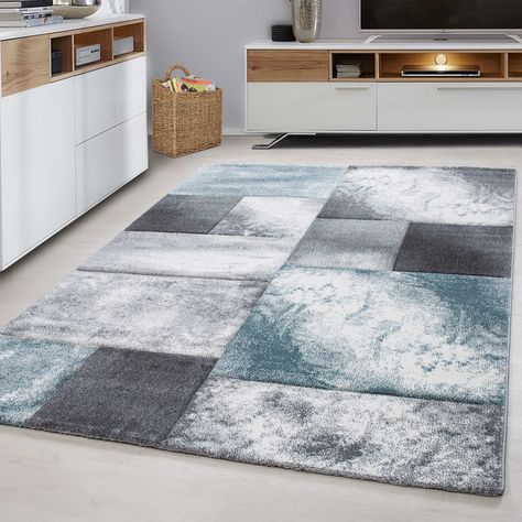 Tapiso Antid/érapant Tapis de Couloir Cuisine Entr/ée Design Moderne Gris Su/ède Mouchet/é Fin Poil Court 67 x 100 cm