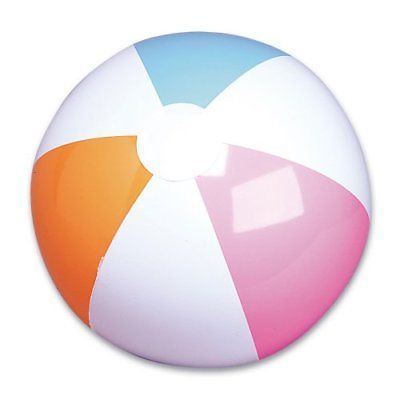MULTI COLORED BEACH BALLS 12/" Pool Party Beachball NEW #AA6 Free shipping 24