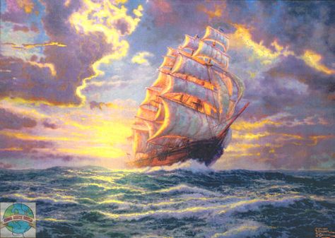 DIY Chart Counted Cross Stitch Patterns Needlework 14 ct Courageous Voyage