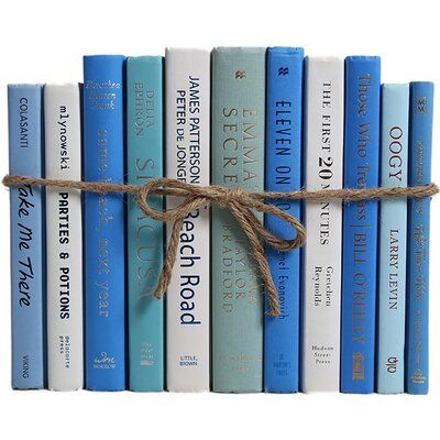 Booth Williams 11 Pieces Modern Ocean Colorpak Decorative Book Set In 2020 Book Decor Book Set Ocean Colors