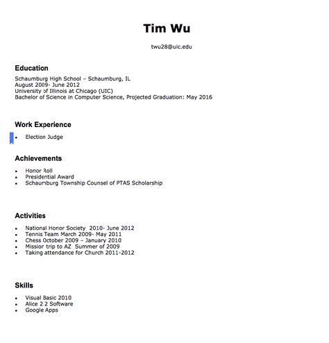 Tim Wu Election Judge twu28@uicedu Education Schaumburg High - nurse researcher sample resume Tim Wu Election Judge twu28@uicedu Education Schaumburg High - nurse researcher sample resume