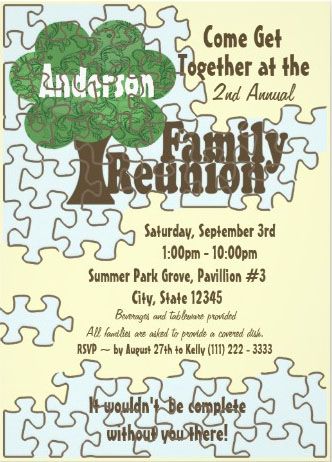 Whether your family reunion will reunite 20 or 200 people, the - class reunion invitations templates Whether your family reunion will reunite 20 or 200 people, the - class reunion invitations templates