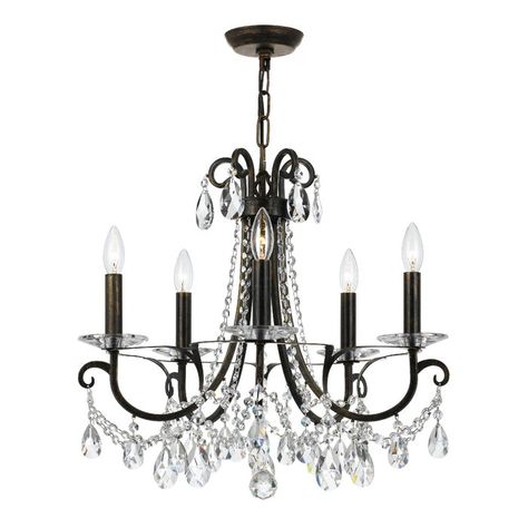 Roesler 5 Light Shaded Drum Chandelier Roesler 5 Light Shaded Drum Chandelier