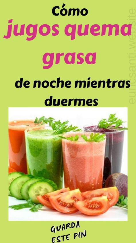 Jugo para quemar grasa abdominal mientras duermes