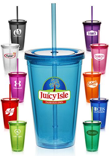 Pinterest 2 96 For 50 Custom Plastic Tumblers W Straws Colored Cups