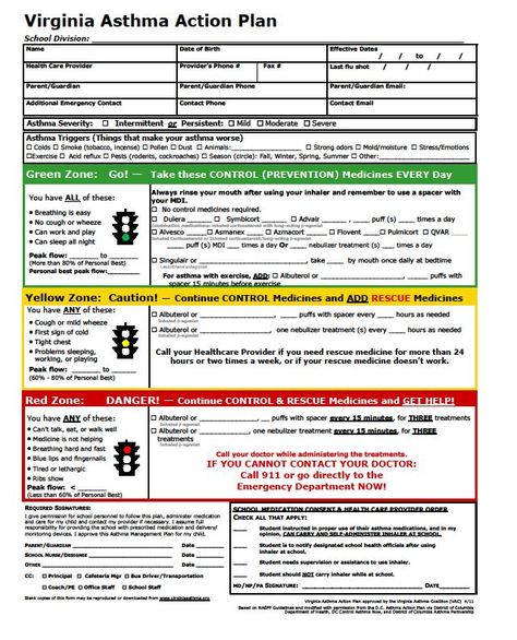 VA Asthma Coalition - Download an Asthma Action plan available in - sample asthma action plan VA Asthma Coalition - Download an Asthma Action plan available in - sample asthma action plan