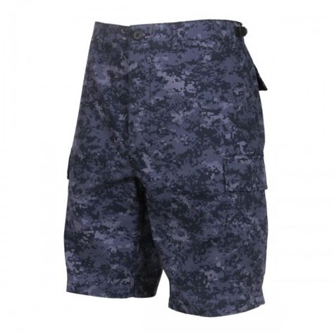 All Sizes Cotton RIPSTOP Combat BDU Cargo Shorts in AT DIGITAL CAMOUFLAGE
