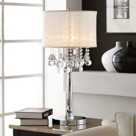 Online Shopping Bedding, Furniture Faux Diamond Crystal Shade Table Lamp