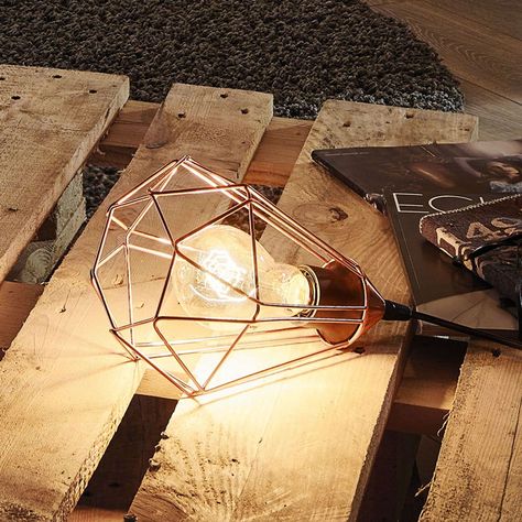Lampe Boule Verre Irise Socle Laiton Vintage Luminaire Made In