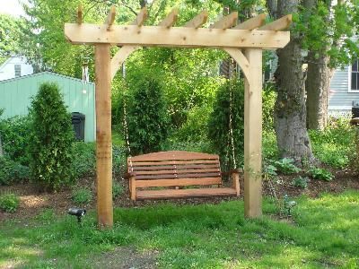 Small Pergola To Hold A Swing Glorious Garden In Barrington Ri Design Features Photo Outdoor Backyard Small Pergola To Hold A Swing, Outdoor Swing Pergola Designs