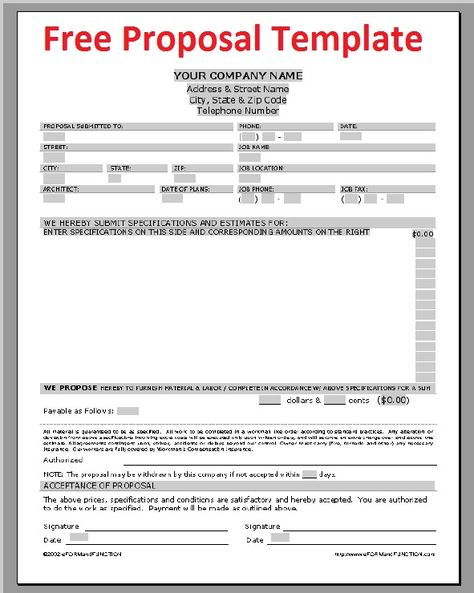 How to Write a Security Business Proposal Proposals, Business - free construction bid template How to Write a Security Business Proposal Proposals, Business - free construction bid template