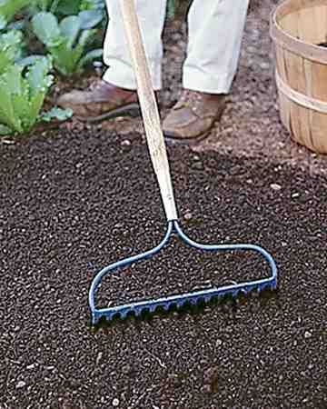 Garden Rake A Necessity For Combing Rocks And Clods Out Of A Bed