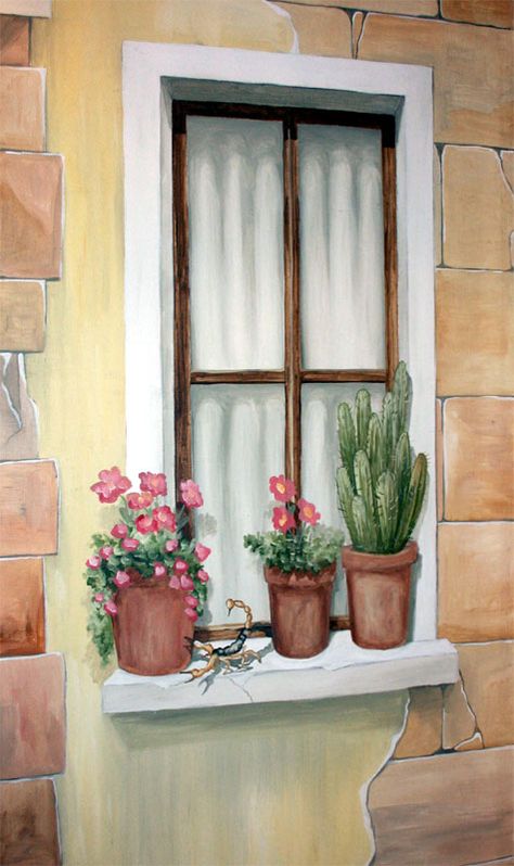 Illusionsmalerei eines südländischen Fensters Kunst Pinterest - dramatisches weises interieur design beeinflusst escher Illusionsmalerei eines südländischen Fensters Kunst Pinterest - dramatisches weises interieur design beeinflusst escher