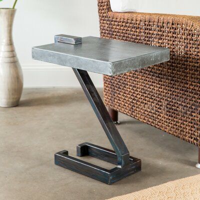 Orren Ellis Surles End Table In 2021 Metal Table Base Welded Furniture Metal End Tables